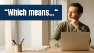 A man sitting in front of the laptop curious about what it means